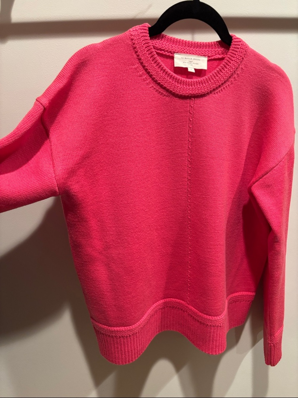 Sézane Bastien Jumper Rose Candy Pink Color Size Small